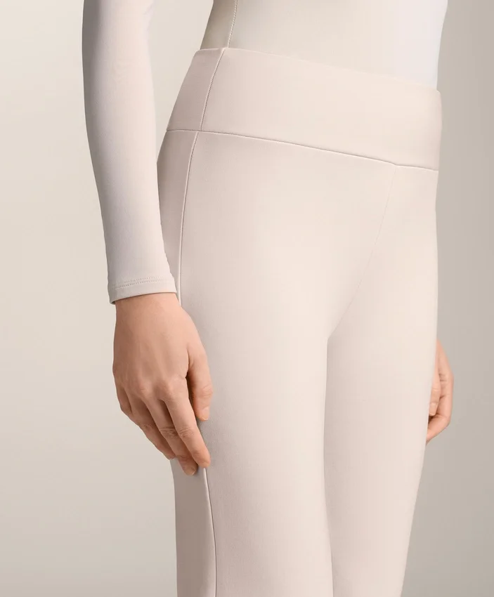 Pantaloni fără cusături, cu talie înaltă și croi evazat, extrem de călduroși Pantaloni fără cusături, cu talie înaltă și croi evazat, extrem de călduroși