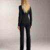 Pantaloni fără cusături, cu talie înaltă și croi evazat, extrem de călduroși Pantaloni fără cusături, cu talie înaltă și croi evazat, extrem de călduroși