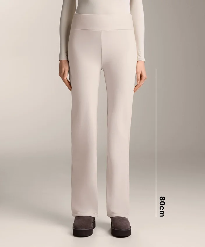 Pantaloni fără cusături, cu talie înaltă și croi evazat, extrem de călduroși Pantaloni fără cusături, cu talie înaltă și croi evazat, extrem de călduroși