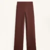 Pantaloni fără cusături, cu talie înaltă și croi evazat, extrem de călduroși Pantaloni fără cusături, cu talie înaltă și croi evazat, extrem de călduroși