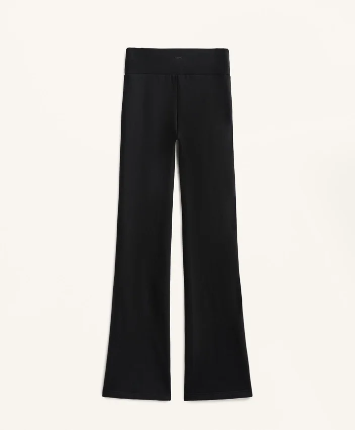 Pantaloni fără cusături, cu talie înaltă și croi evazat, extrem de călduroși Pantaloni fără cusături, cu talie înaltă și croi evazat, extrem de călduroși