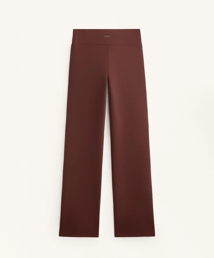 Pantaloni fără cusături, cu talie înaltă și croi evazat, extrem de călduroși Pantaloni fără cusături, cu talie înaltă și croi evazat, extrem de călduroși
