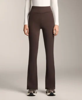 Pantaloni largi, cu talie înaltă, călduroși, cu buzunare