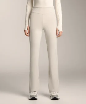 Pantaloni largi, cu talie înaltă, călduroși, cu buzunare Pantaloni largi, cu talie înaltă, călduroși, cu buzunare