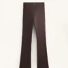 Pantaloni largi, cu talie înaltă, călduroși, cu buzunare Pantaloni largi, cu talie înaltă, călduroși, cu buzunare