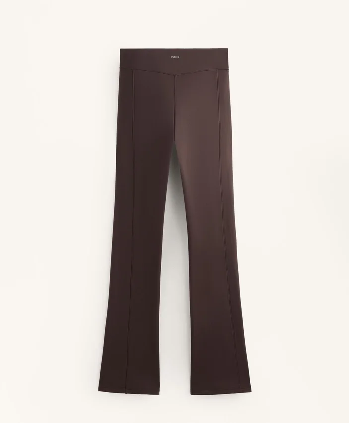 Pantaloni largi, cu talie înaltă, călduroși, cu buzunare Pantaloni largi, cu talie înaltă, călduroși, cu buzunare