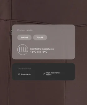 Pantaloni largi, cu talie înaltă, călduroși, cu buzunare