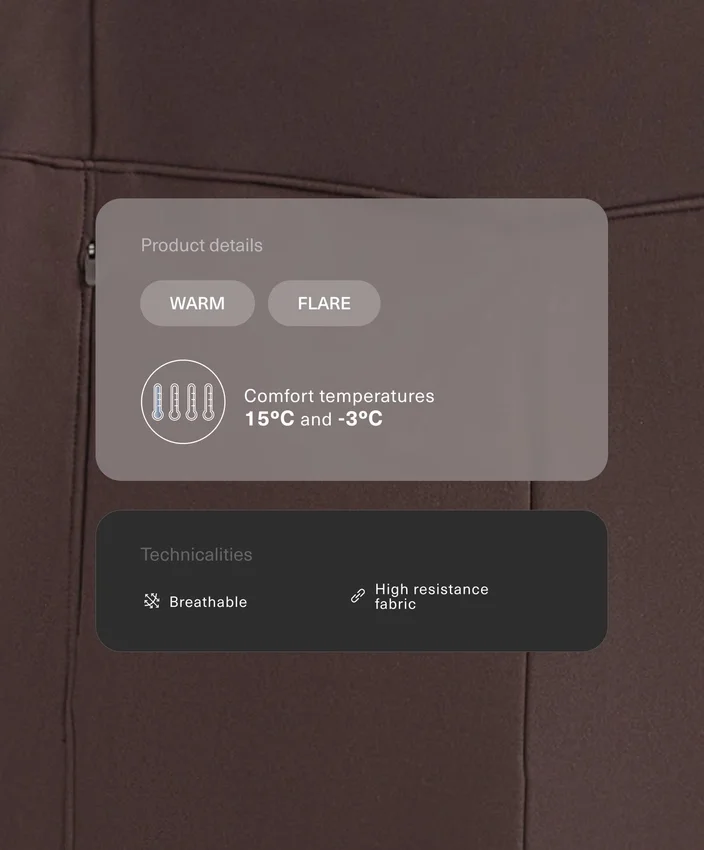 Pantaloni largi, cu talie înaltă, călduroși, cu buzunare Pantaloni largi, cu talie înaltă, călduroși, cu buzunare