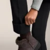 Pantaloni largi, cu talie înaltă, călduroși, cu buzunare Pantaloni largi, cu talie înaltă, călduroși, cu buzunare