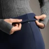 Pantaloni largi, cu talie înaltă, călduroși, cu buzunare Pantaloni largi, cu talie înaltă, călduroși, cu buzunare