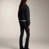 Pantaloni largi, cu talie înaltă, călduroși, cu buzunare Pantaloni largi, cu talie înaltă, călduroși, cu buzunare