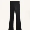 Pantaloni largi, cu talie înaltă, călduroși, cu buzunare Pantaloni largi, cu talie înaltă, călduroși, cu buzunare