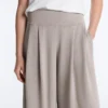 Pantaloni largi din modal, cu textură Soft Touch, cu detaliu tip corset Pantaloni largi din modal, cu textură Soft Touch, cu detaliu tip corset