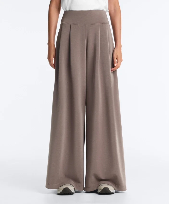 Pantaloni largi din modal, cu textură Soft Touch la atingere și talie tip corset Pantaloni largi din modal, cu textură Soft Touch la atingere și talie tip corset