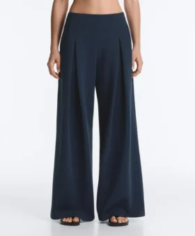 pantaloni largi din piqu cu bumbac 1 1 280x339 - Pantaloni largi din piqu&eacute; cu bumbac