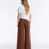 Pantaloni lungi din modal Soft Touch, cu detaliu plisat Pantaloni lungi din modal Soft Touch, cu detaliu plisat