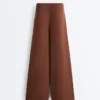 Pantaloni lungi din modal Soft Touch, cu detaliu plisat Pantaloni lungi din modal Soft Touch, cu detaliu plisat