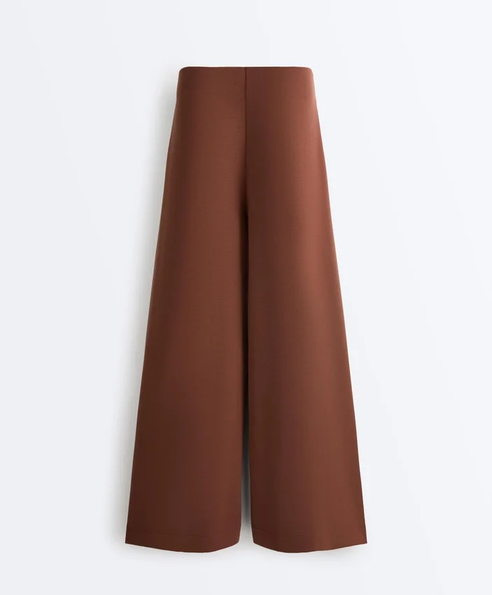 Pantaloni lungi din modal Soft Touch, cu detaliu plisat Pantaloni lungi din modal Soft Touch, cu detaliu plisat