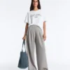 Pantaloni lungi plisați din modal Soft Touch Pantaloni lungi plisați din modal Soft Touch