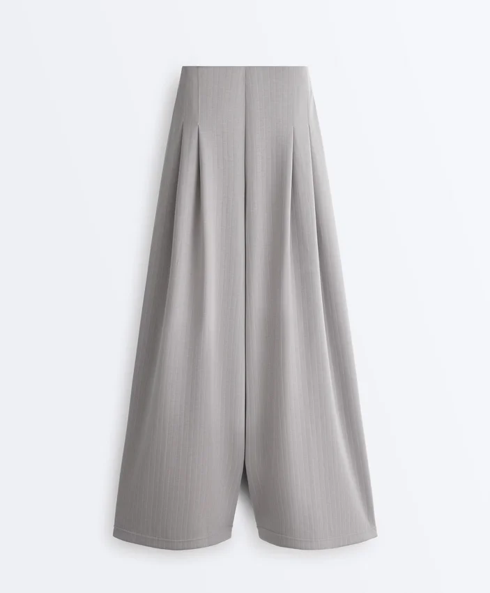 Pantaloni lungi plisați din modal Soft Touch Pantaloni lungi plisați din modal Soft Touch