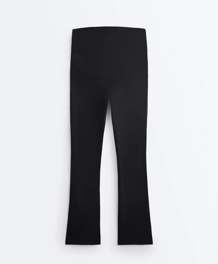 Pantaloni pentru gravide Comfortlux 80 cm, cu croi evazat Pantaloni pentru gravide Comfortlux 80 cm, cu croi evazat