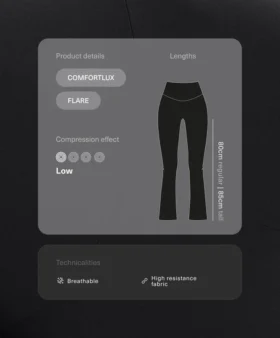 Pantaloni pentru gravide Comfortlux 80 cm, cu croi evazat