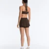 Pantaloni scurți 2-în-1 cu talie medie și textură Light Touch Pantaloni scurți 2-în-1 cu talie medie și textură Light Touch