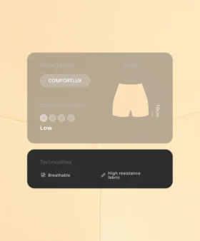 Pantaloni scurți Comfortlux cu talie înaltă de 10 cm
