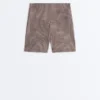 Pantaloni scurți Comfortlux cu talie înaltă de 10 cm, cu imprimeu în carouri Pantaloni scurți Comfortlux cu talie înaltă de 10 cm, cu imprimeu în carouri