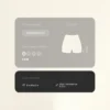 Pantaloni scurți Comfortlux cu talie înaltă de 10 cm și detalii ajurate Pantaloni scurți Comfortlux cu talie înaltă de 10 cm și detalii ajurate