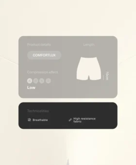 Pantaloni scurți Comfortlux cu talie înaltă de 10 cm și detalii ajurate