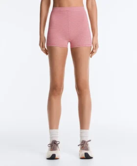 Pantaloni scurți Comfortlux cu talie înaltă de 5 cm, cu dungi