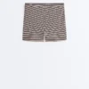 Pantaloni scurți Comfortlux cu talie înaltă de 5 cm, cu dungi Pantaloni scurți Comfortlux cu talie înaltă de 5 cm, cu dungi