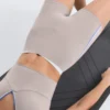 Pantaloni scurți cu talie înaltă, Compressive, de 10 cm, cu contrast Pantaloni scurți cu talie înaltă, Compressive, de 10 cm, cu contrast