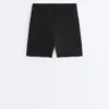 Pantaloni scurți de 10 cm cu talie înaltă și buzunar compresiv Pantaloni scurți de 10 cm cu talie înaltă și buzunar compresiv