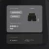 Pantaloni scurți de 10 cm cu talie înaltă și buzunar compresiv Pantaloni scurți de 10 cm cu talie înaltă și buzunar compresiv