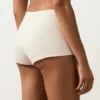 Pantaloni scurți de bikini cu talie înaltă din croșetat cu textură cu bule Pantaloni scurți de bikini cu talie înaltă din croșetat cu textură cu bule