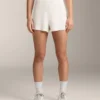 Pantaloni scurți din tricot spălat