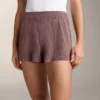 Pantaloni scurți din tricot spălat