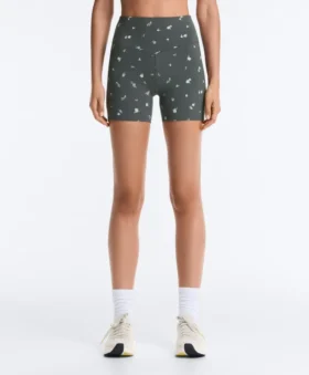 Pantaloni scurți Evermove cu talie înaltă de 10 cm și imprimeu floral