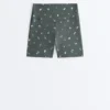 Pantaloni scurți Evermove cu talie înaltă de 10 cm și imprimeu floral Pantaloni scurți Evermove cu talie înaltă de 10 cm și imprimeu floral