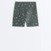 Pantaloni scurți Evermove cu talie înaltă de 10 cm și imprimeu floral Pantaloni scurți Evermove cu talie înaltă de 10 cm și imprimeu floral