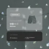 Pantaloni scurți Evermove cu talie înaltă de 10 cm și imprimeu floral Pantaloni scurți Evermove cu talie înaltă de 10 cm și imprimeu floral