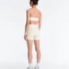 Pantaloni scurți Evermove cu talie înaltă de 10 cm și imprimeu floral Pantaloni scurți Evermove cu talie înaltă de 10 cm și imprimeu floral