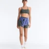 Pantaloni scurți Evermove cu talie înaltă de 10 cm și imprimeu floral Pantaloni scurți Evermove cu talie înaltă de 10 cm și imprimeu floral