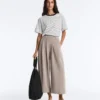 Pantaloni scurți Soft Touch cu croi larg, cu textură moale, din modal și cu pliuri Pantaloni scurți Soft Touch cu croi larg, cu textură moale, din modal și cu pliuri