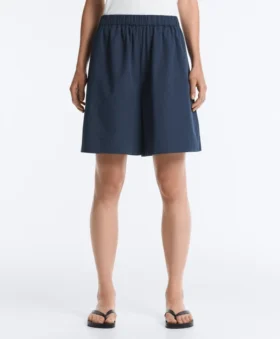Pantaloni scurți tip bermuda din 100% bumbac Pantaloni scurți tip bermuda din 100% bumbac