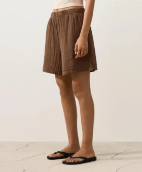 Pantaloni scurți tip bermuda din 100% bumbac Pantaloni scurți tip bermuda din 100% bumbac