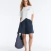 Pantaloni scurți tip bermuda din 100% bumbac Pantaloni scurți tip bermuda din 100% bumbac