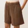Pantaloni scurți tip bermuda din 100% bumbac Pantaloni scurți tip bermuda din 100% bumbac